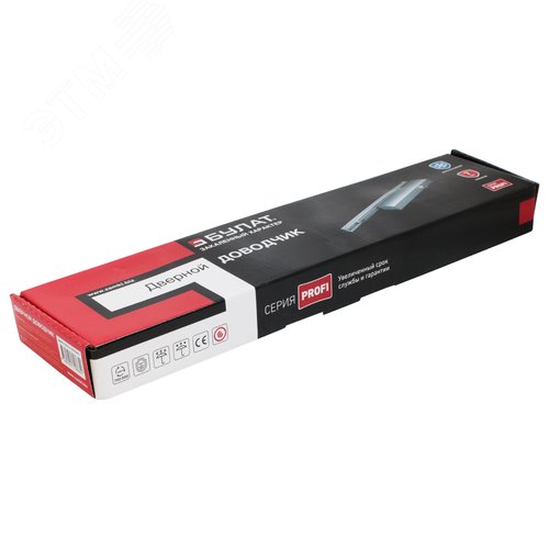 Доводчик дверной БУЛАТ PROFI ДД 802/5 BH-S (25-120 кг) серебро