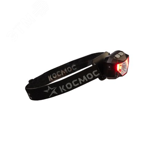 Фонарь налобный аккумуляторный сенсорн, 3Вт+3ВтCOB, 6 режимов, Li-po 103040 1200mAh, индикатор