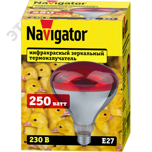 Термоизлучатель РН 250вт NI-R125-250-230-Е27-ИКЗК