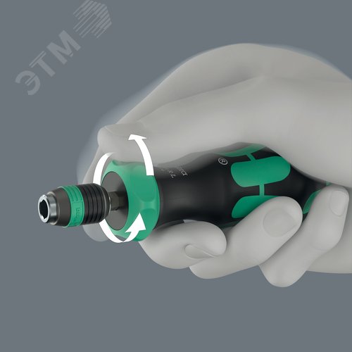 Отвёртка-битодержатель с трещоткой, 1/4'' x 140 мм, для бит с хвостовиком 1/4'' С/E 6.3, 838 RA-R L