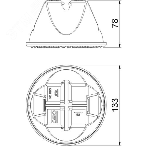Держатель проволоки для плоской кровли (165 MBL)