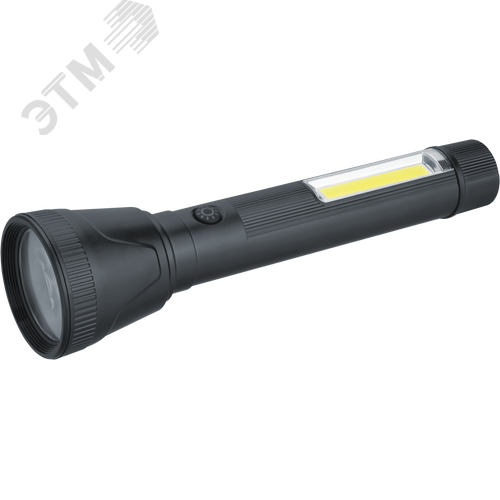 Фонарь светодиодный NPT-CP30-ACCU пластиковый 1LED, 4Вт + 1COB, 2Вт