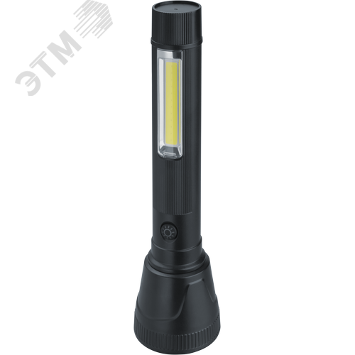 Фонарь светодиодный NPT-CP30-ACCU пластиковый 1LED, 4Вт + 1COB, 2Вт