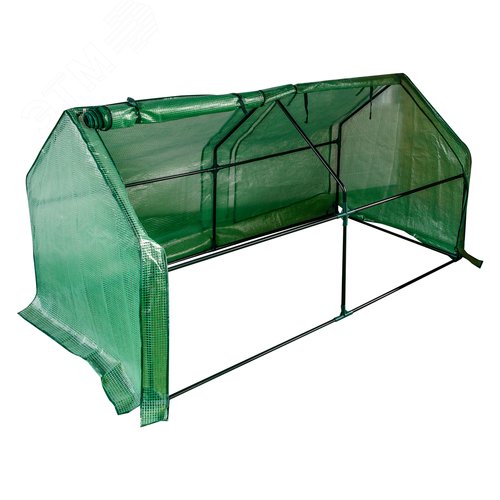 Парник уличный UGH-S31 L180 GREEN/GREEN 180x90x90см. Металлическая труба в ПВХ, цвет зеленый. Тент из армированного полиэтилена 135г/м2, цвет сетки зеленый. TM ФитоЛето