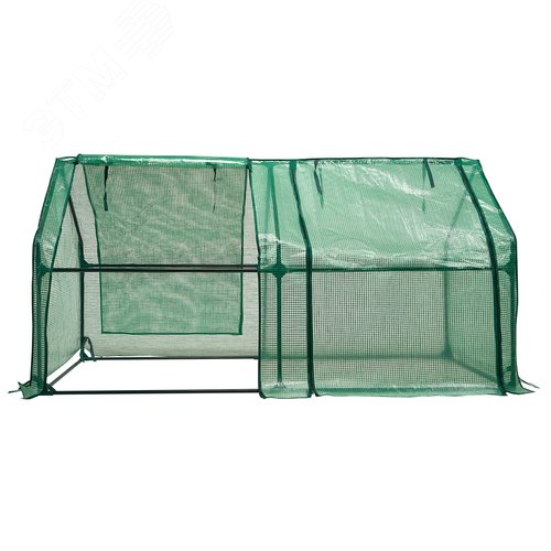 Парник уличный UGH-S31 L180 GREEN/GREEN 180x90x90см. Металлическая труба в ПВХ, цвет зеленый. Тент из армированного полиэтилена 135г/м2, цвет сетки зеленый. TM ФитоЛето