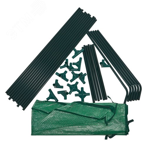 Парник уличный UGH-S31 L180 GREEN/GREEN 180x90x90см. Металлическая труба в ПВХ, цвет зеленый. Тент из армированного полиэтилена 135г/м2, цвет сетки зеленый. TM ФитоЛето