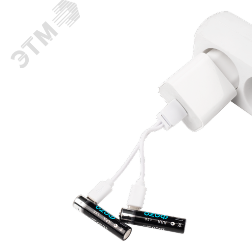 Аккумулятор литиевый с USB разъемом тип ААА 1000mWh-B2