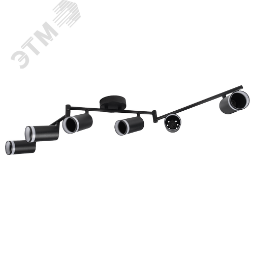 Светильник декоративный ДПО 0306 6xGU10 черный 230V IP20 JazzWay