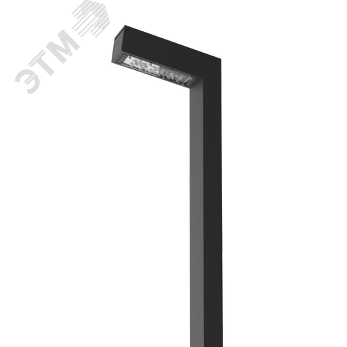 Светильник парковый Glight S 10 Вт 900 мм DALI 5000K RAL9005 черный муар