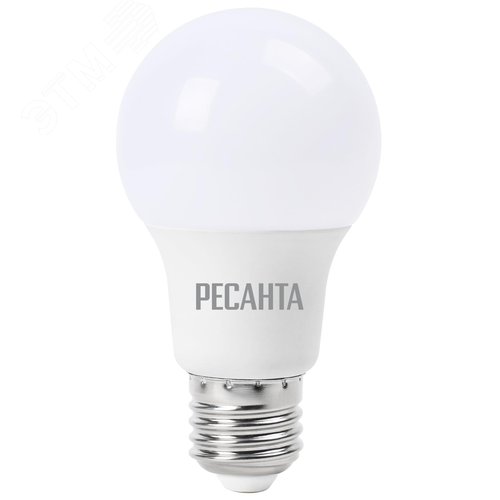 Лампа светодиодная LL-R-A60-9W-230-4K-E27 (груша, 9Вт, нейтр., Е27) Ресанта