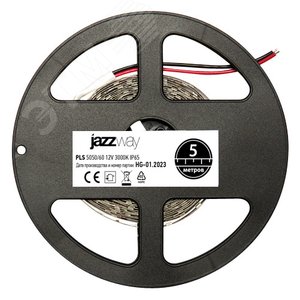 Лента светодиодная 14.4 Вт/м 12В 3000К теплый белый IP65 60 LED/м 5м