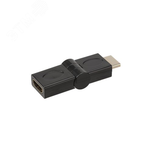 Переходник АВП 5 штекер HDMI - гнездо HDMI поворотный на 180 градусов, позолоченные контакты,