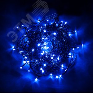 Гирлянда линейная LED синий 10 м с контроллером