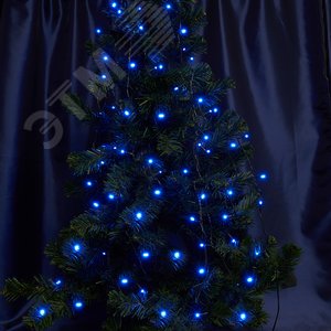 Гирлянда линейная LED синий 10 м с контроллером