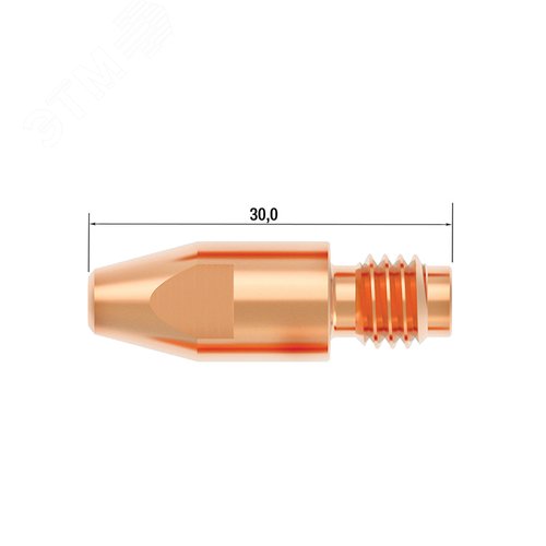 Наконечник M8х30 мм CuCrZr D=1.0 мм (10 шт.)