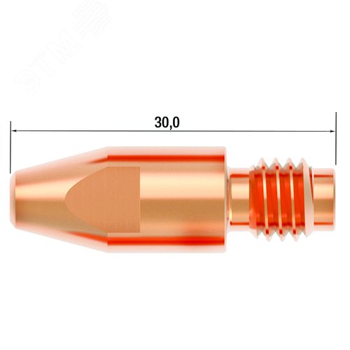 Наконечник M8х30 мм CuCrZr D=1.0 мм (10 шт.)