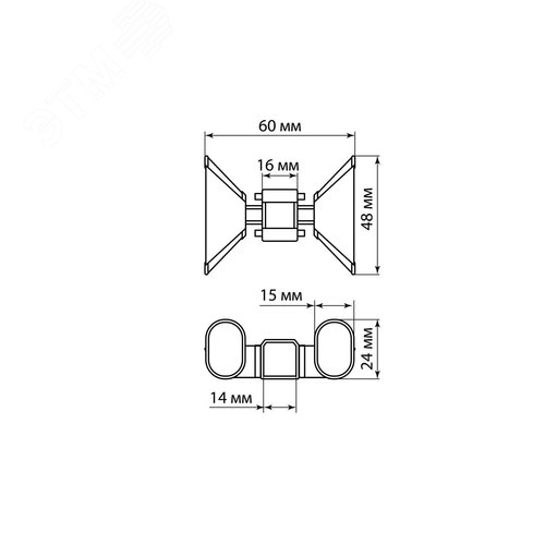 Соединительный канал для установочных коробок арт. SQ1403-0001 SQ1403-0901 TDM