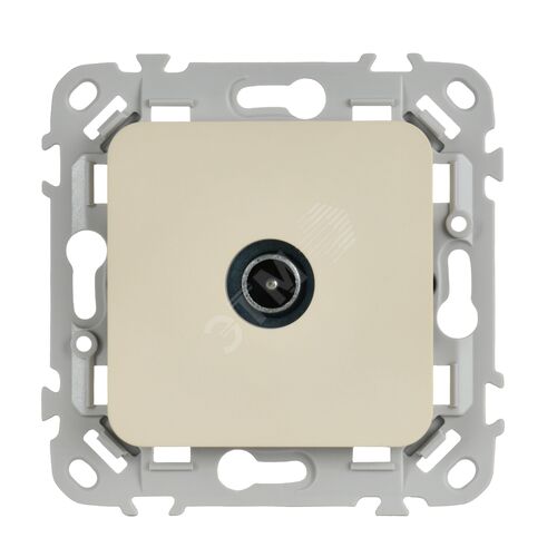 FLITE Розетка TV экранированная оконечная тип M РТВм-1-1-1-ФлСл сливочный