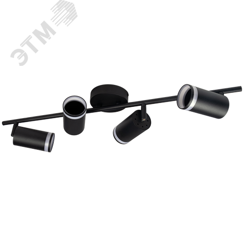 Светильник декоративный ДПО 0104 4xGU10 черный 230V IP20 JazzWay