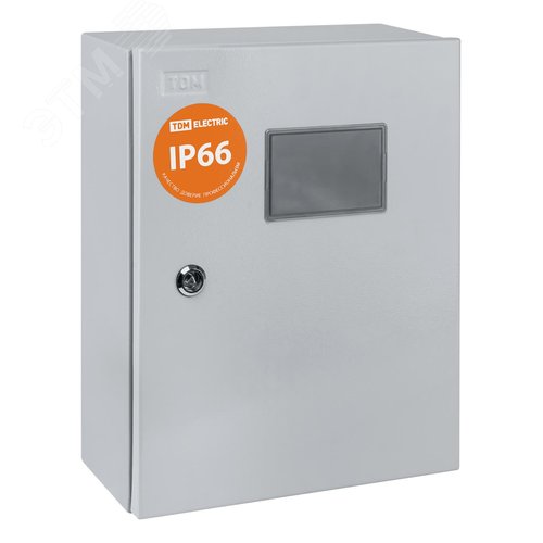 Корпус металлический ЩУ-1ф/1-0-12 IP66 (ЩУРН-1/12 IP66) (395х310х165)