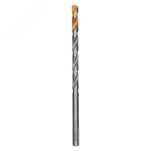 Сверло спиральное по металлу 8 х 165 мм, Р6М5, Golden Tip, удлиненное