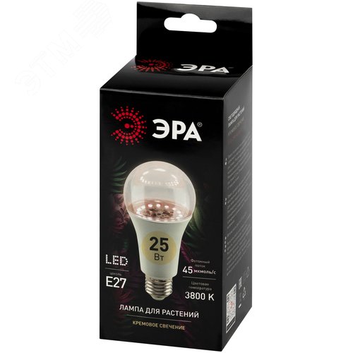 Фитолампа для растений светодиодная FITO-25W-Ra90-E27 полного спектра 25 Вт Е27