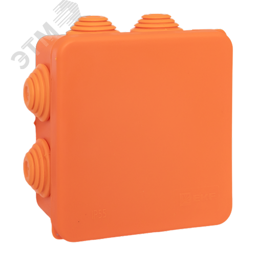 Коробка огнестойкая E45 85х85х40мм с клеммниками 5 полюсов 0,5-10мм2 IP55 HF EKF