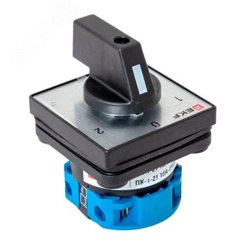 Переключатель кулачковый ПК-1-21 10А 1P 1-0-2 IP65 EKF