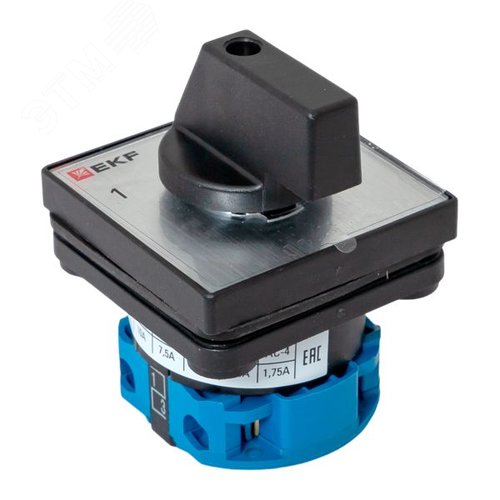 Переключатель кулачковый ПК-1-21 10А 1P 1-0-2 IP65 EKF