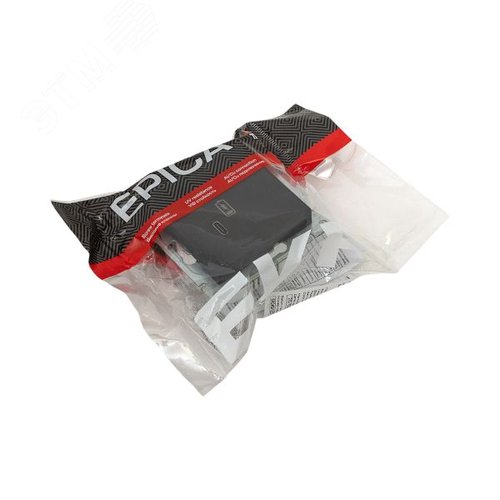 Эпика Механизм розетки USB-С быстрая черный EKF