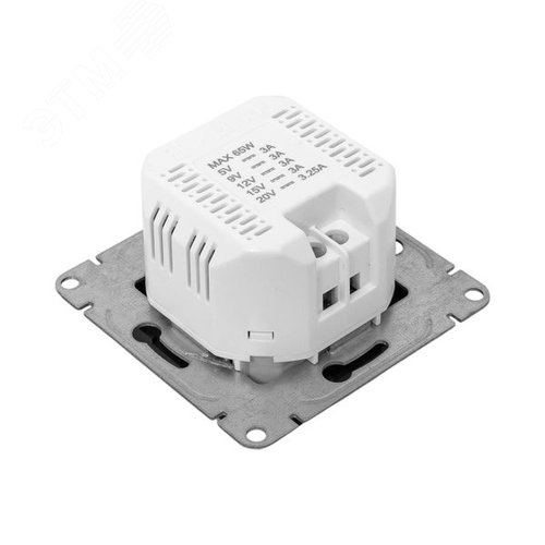 Эпика Механизм розетки USB-С быстрая черный EKF