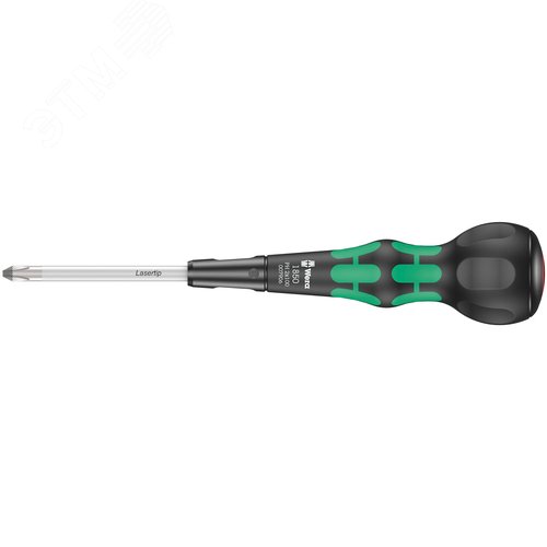 Отвёртка крестовая, PH 2 x 100 мм, шарообразная рукоятка, 1850 PH Kraftform Ball-Grip