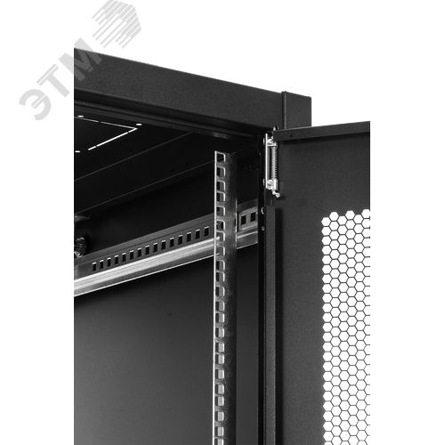 Шкаф 19'' телеком напольный ЭКОНОМ 48U (600 х 1000) дверь перфорированная 2 шт., чёрный