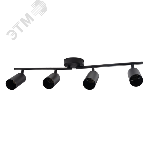 Светильник декоративный ДПО 0504 4xGU10 черный 230V IP20 JazzWay