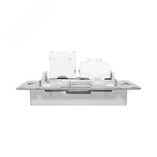 Механизм розетки TV+RJ45 (cat5) алюминий Эпика EKF