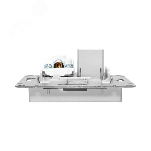 Механизм розетки TV+RJ45 (cat5) алюминий Эпика EKF