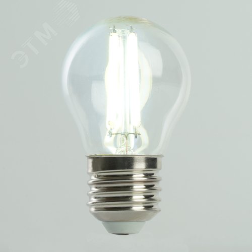 Лампа светодиодная LED 8вт Е27 дневной шар FILAMENT .PRO