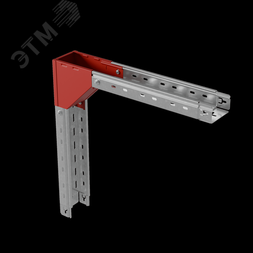 Угол внешний вертикальный 50х500 мм с разворотом трассы на 180 градусов ПЛЮС HD85