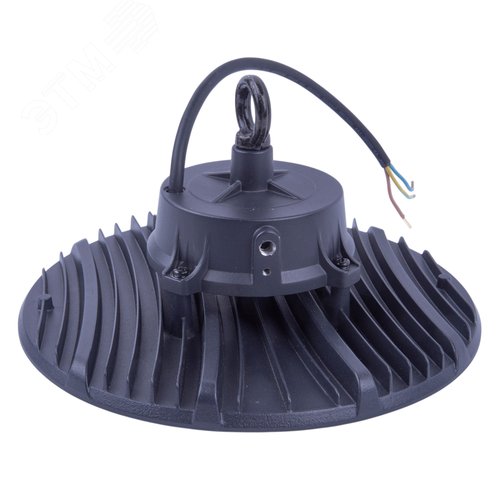 Светильник ULY-U44D-150W/6500K IP65 BLACK светодиодный промышленный. Дневной свет (6500K). Угол 90 градусов