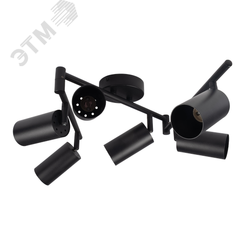 Светильник декоративный ДПО 0606 6xGU10 черный 230V IP20 JazzWay