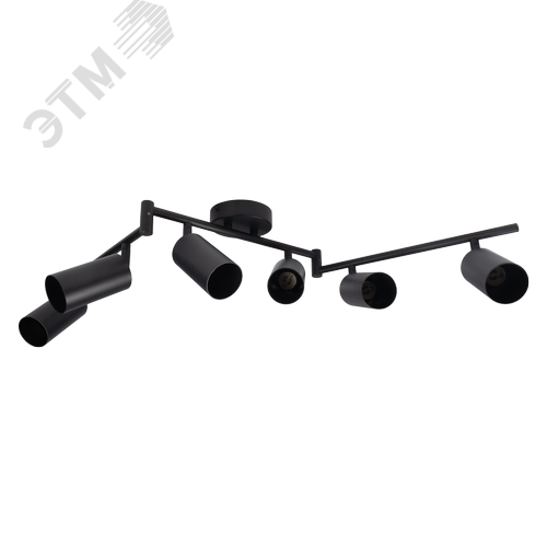 Светильник декоративный ДПО 0606 6xGU10 черный 230V IP20 JazzWay