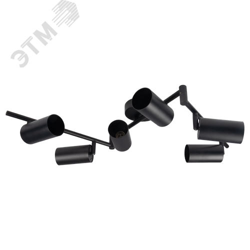 Светильник декоративный ДПО 0606 6xGU10 черный 230V IP20 JazzWay