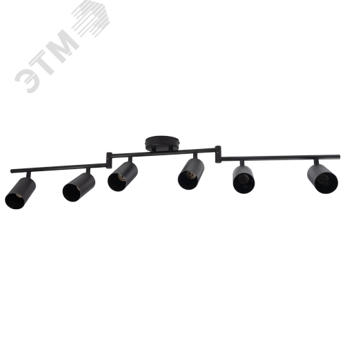 Светильник декоративный ДПО 0606 6xGU10 черный 230V IP20 JazzWay