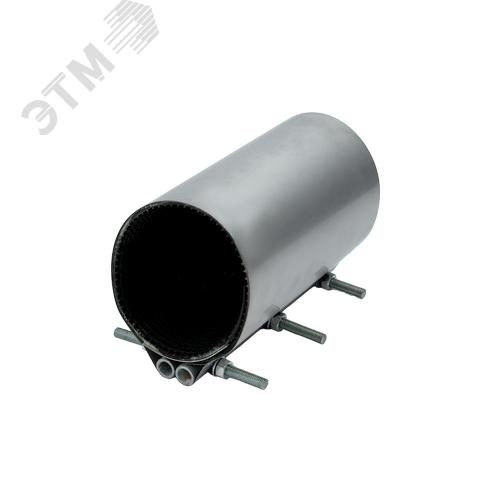 Хомут ремонтный Ду200 L300 (215-228) двухсторонний W4 А2 нержавеющая сталь AISI304