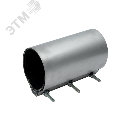 Хомут ремонтный Ду200 L300 (215-228) двухсторонний W4 А2 нержавеющая сталь AISI304