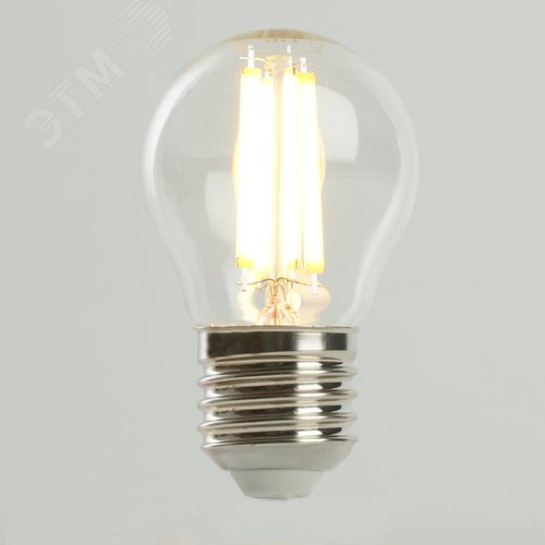 Лампа светодиодная LED 8вт Е27 теплый шар FILAMENT .PRO