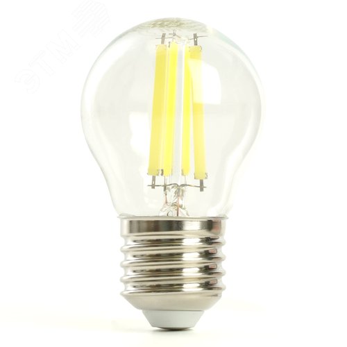 Лампа светодиодная LED 8вт Е27 теплый шар FILAMENT .PRO