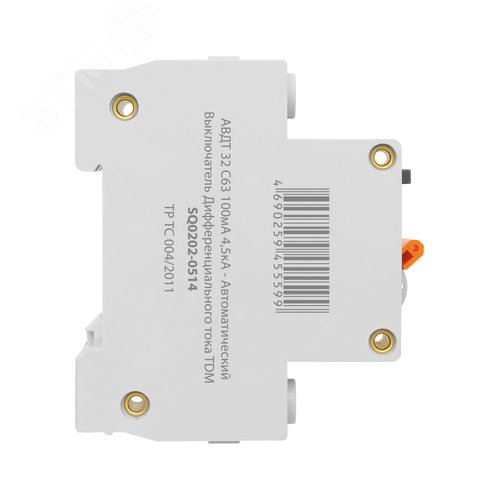 АВДТ 32 2P(1P+N) C63 100мА 4,5кА тип АС - Автоматический Выключатель Дифференциального тока TDM