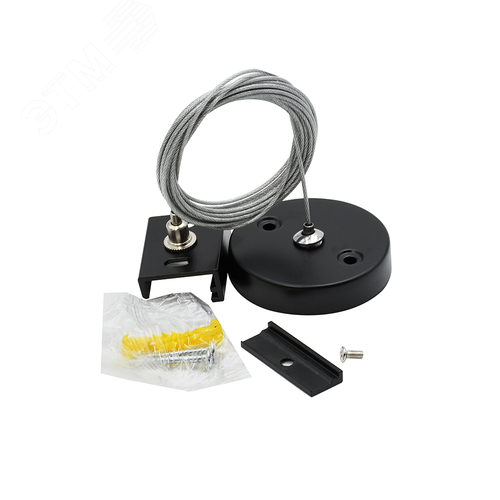 Подвес для 3Ф шинопровода черный PRO+ 3P PTR S-2m BL Jazzway