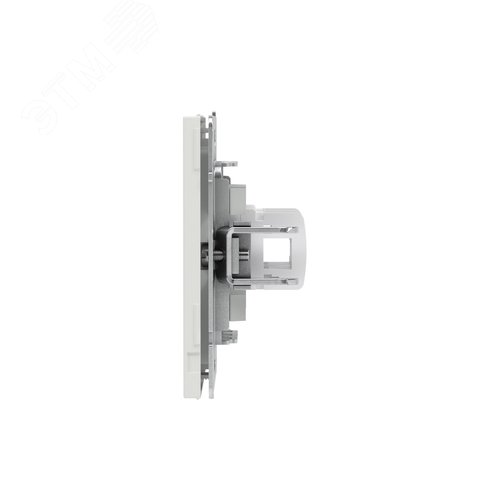 Компьютерная розетка RJ-45 без шторки, кат.5е двойная, KANT, белый песок